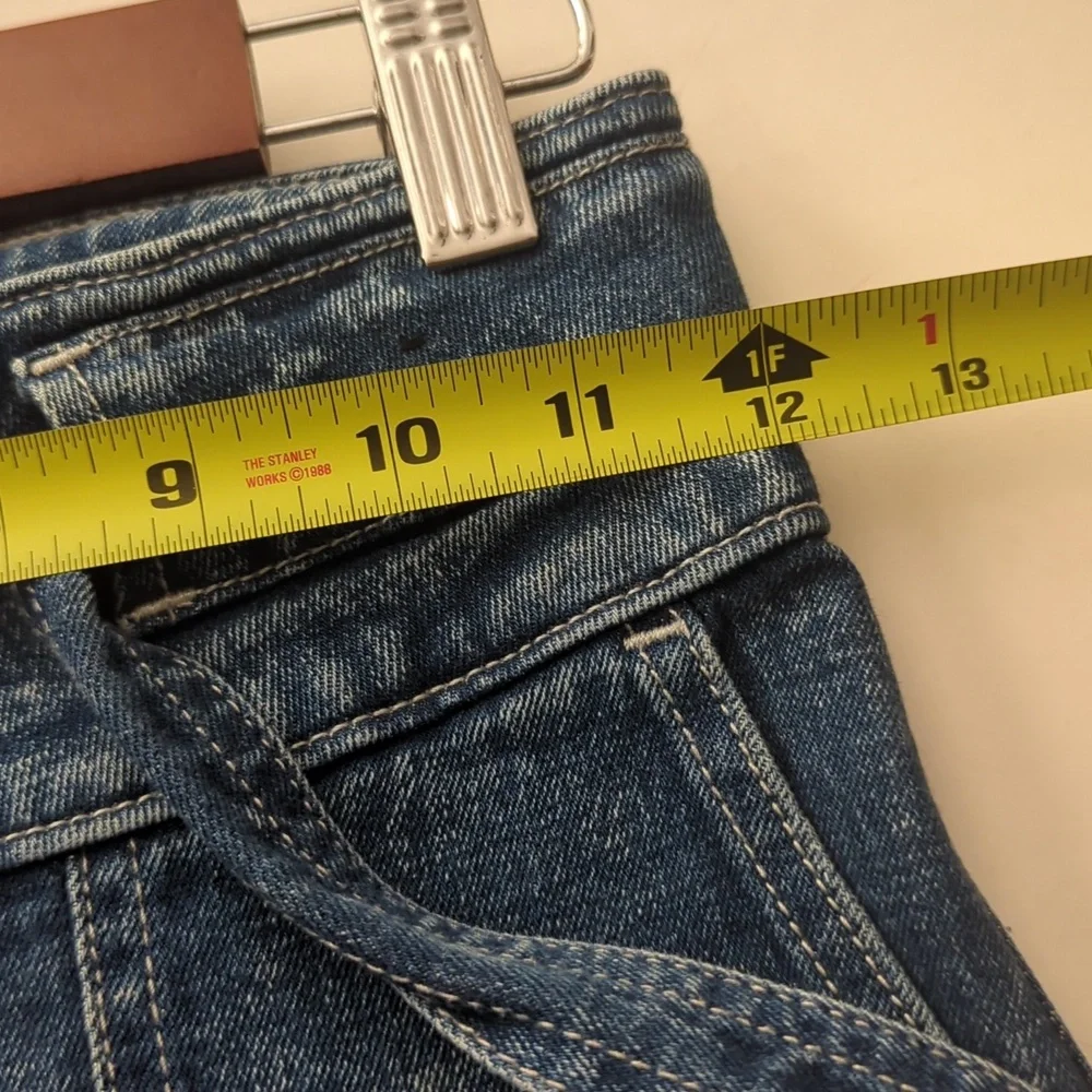 Abercrombie & Fitch L Ultra High Rise Straight Paper Bag Jeans Belted Size 24 00